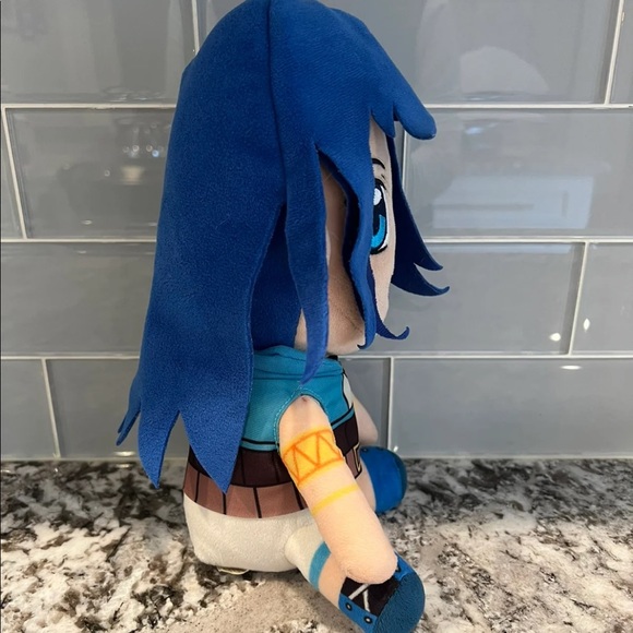 ItsFunneh Funneh The Krew Plush Anime Doll Blue Hair 10" Rare Plushie - Picture 2 of 7
